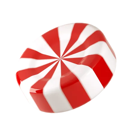Round Candy Illustration In 3 D Design 3D Icon
