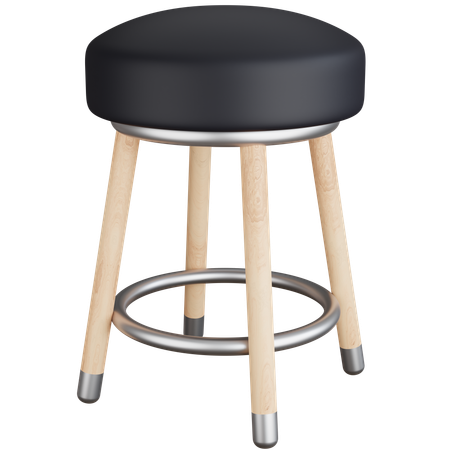 Round Chair  3D Icon