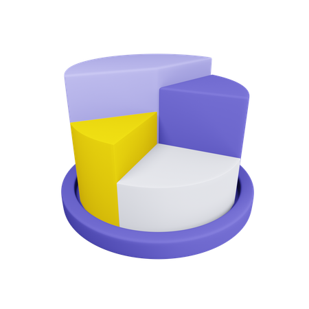 Round Chart  3D Icon