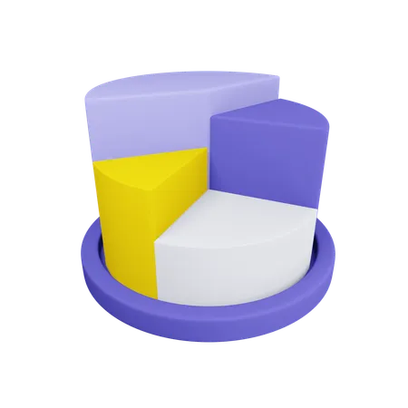 Round Chart  3D Icon