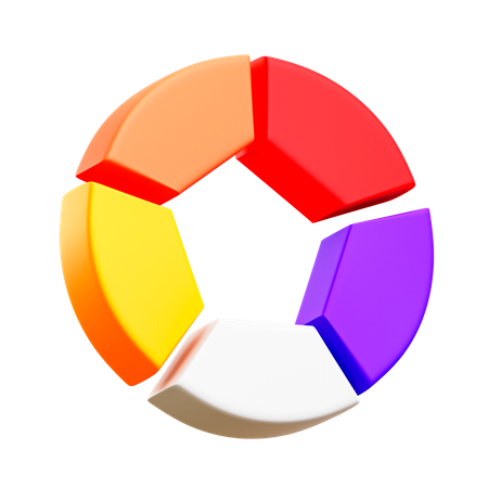 Round Chart  3D Illustration