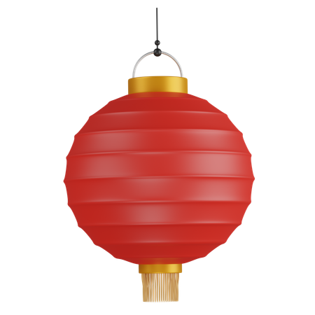 Round Chinese Lantern  3D Icon