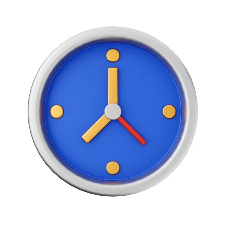 Round Clock  3D Icon