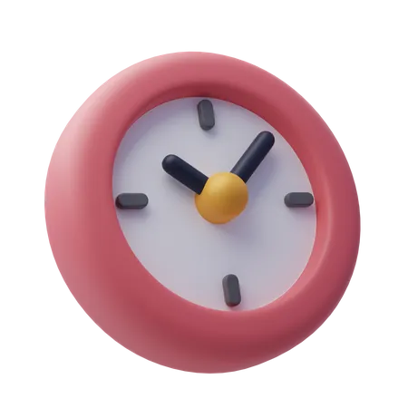3 D Office Clock Time Period Concept 3D Icon