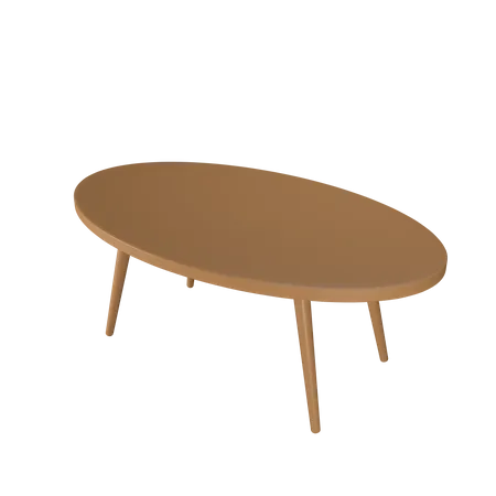 Round Coffee Table  3D Icon