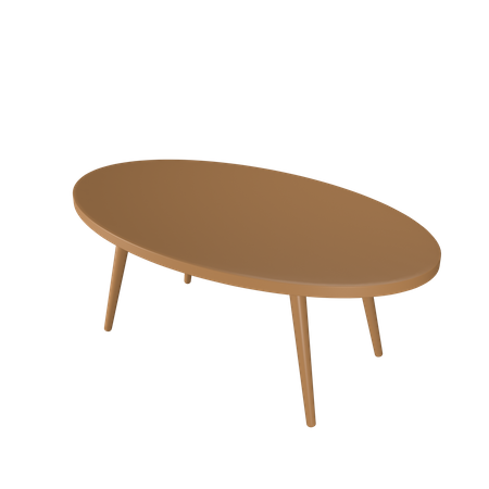 Round Coffee Table  3D Icon