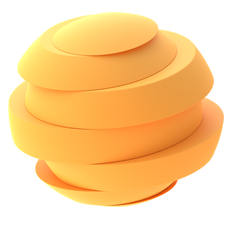Round Cut Shape  3D Icon