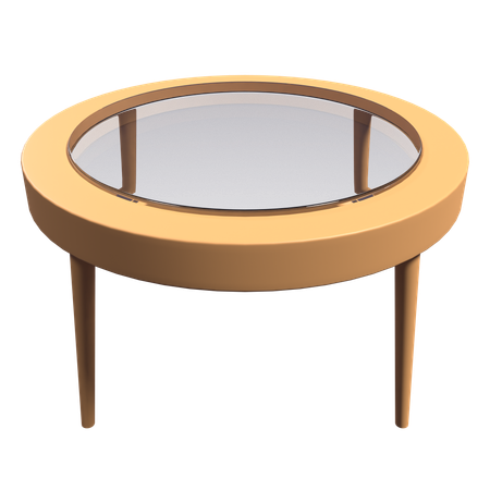 Round Dine Table  3D Icon