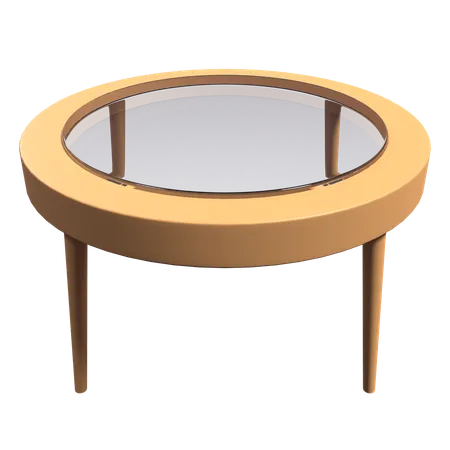 Round Dine Table  3D Icon