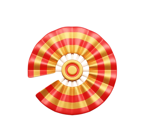 Round Handfan  3D Icon