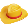 3d round hat logo