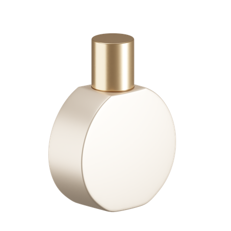 Round Perfume Cap Bottle  3D Icon