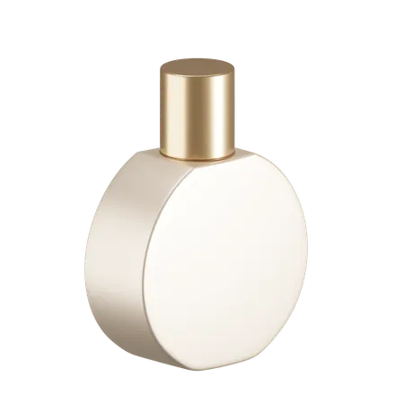 Round Perfume Cap Bottle  3D Icon