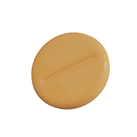Round Pill  3D Icon
