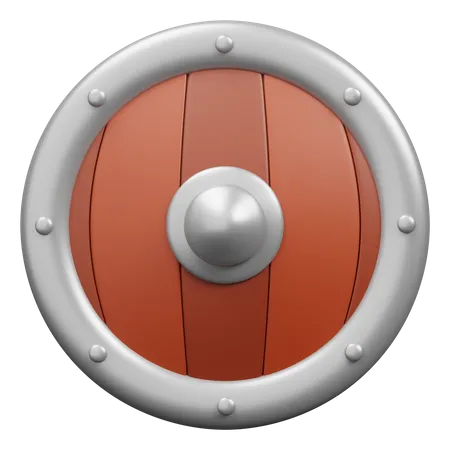 Round Shield  3D Icon