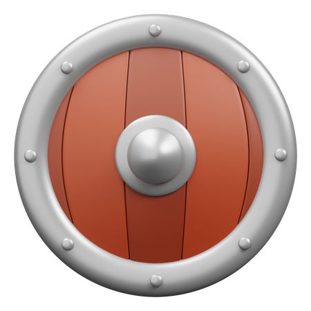 Round Shield  3D Icon