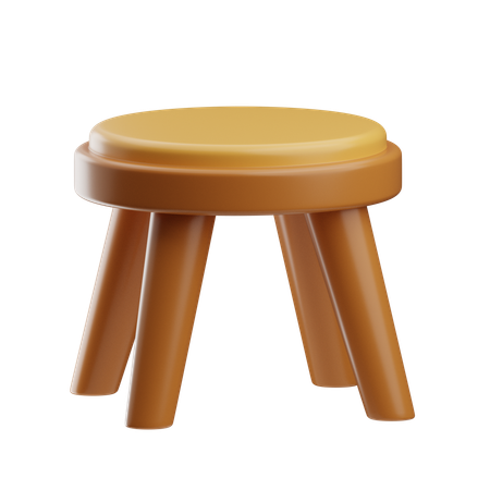Round Side Table  3D Icon