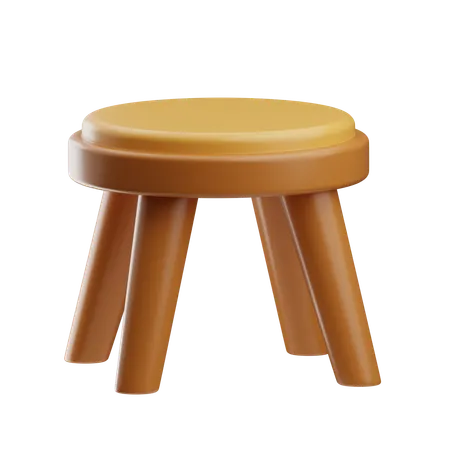 Round Side Table  3D Icon
