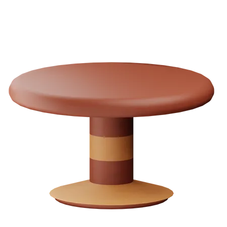 Round Table  3D Icon