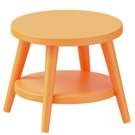 Round Table  3D Icon