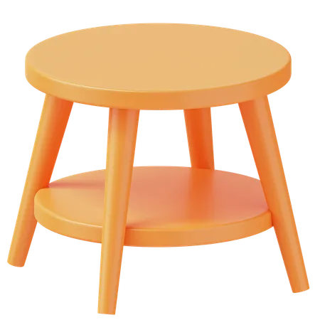 Round Table  3D Icon