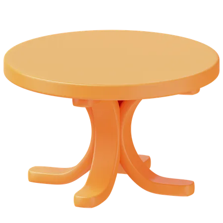 Round Table  3D Icon