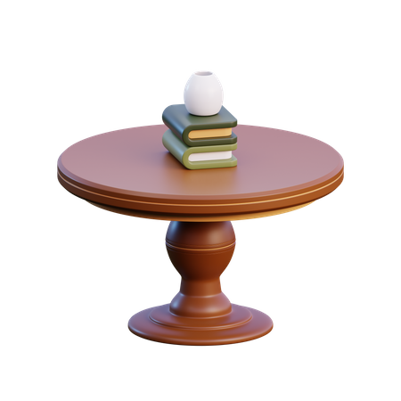 Round Table  3D Icon