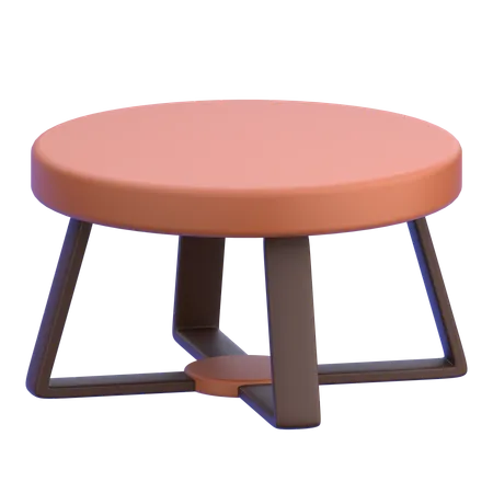 Round Table  3D Icon