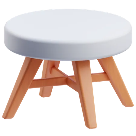 Round Table  3D Icon