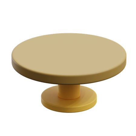 Round Table  3D Icon