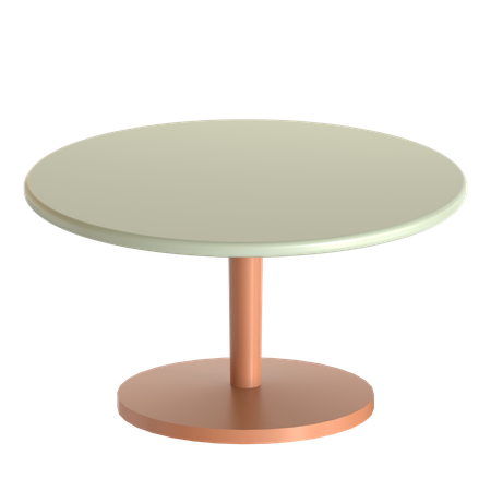 Round Table  3D Icon