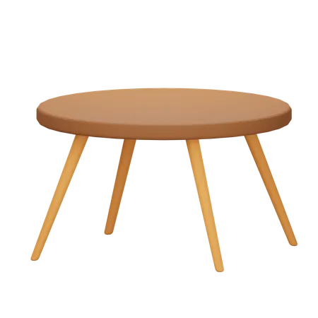 Round table  3D Icon