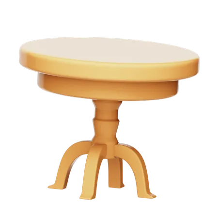 Round Table  3D Icon