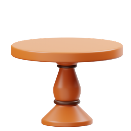 Round Table  3D Icon