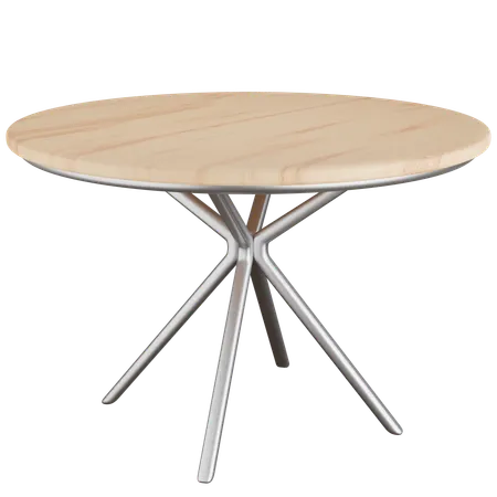 Round Table  3D Icon