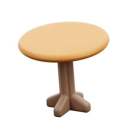Round Table 3D Icon