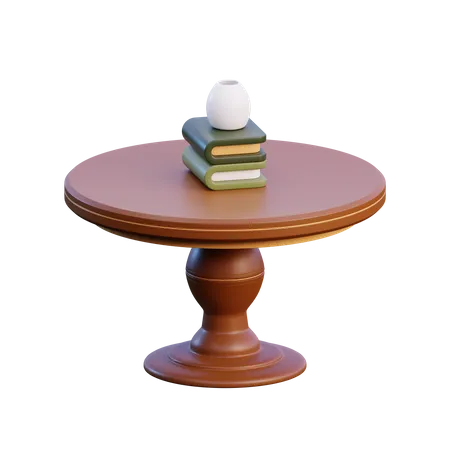 Round Table  3D Icon