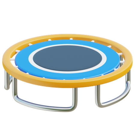 Round Trampoline  3D Icon