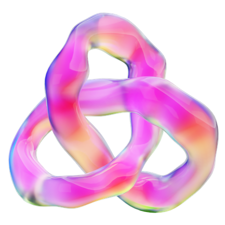 Round Triangle Shape  3D Icon