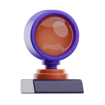 Round Webcam  3D Icon