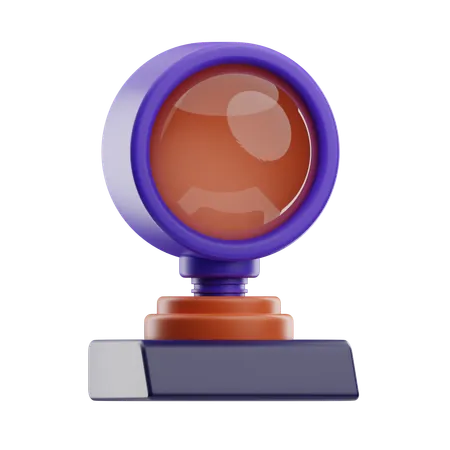 Round Webcam  3D Icon