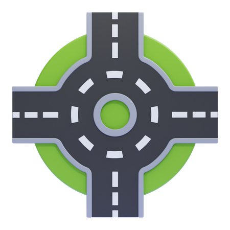 Roundabout  3D Icon