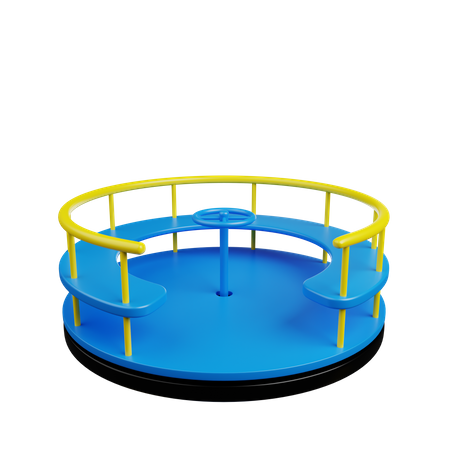 Roundabout 3D Illustration