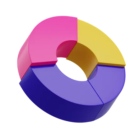 Rounded Chart  3D Icon