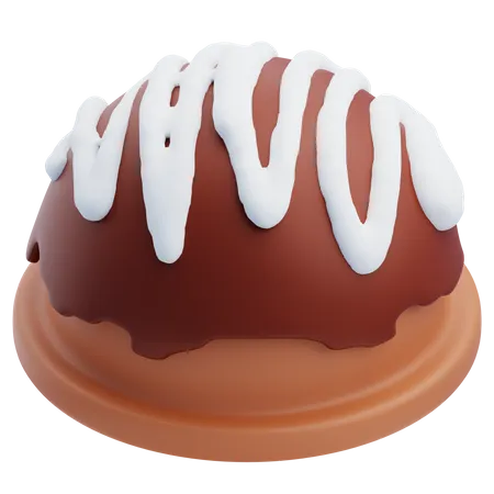 Rounded Chocolate  3D Icon