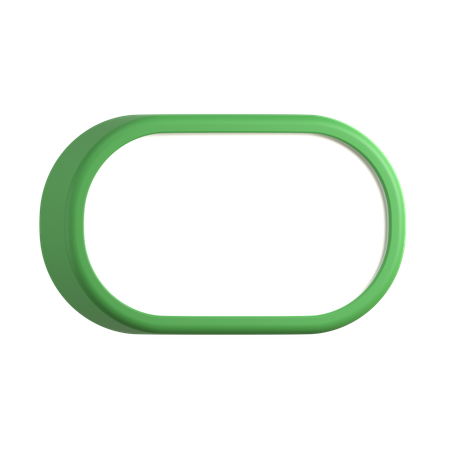 Rounded Corner Text Box  3D Icon