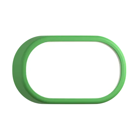 Rounded Corner Text Box  3D Icon