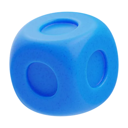 Rounded Cube  3D Icon