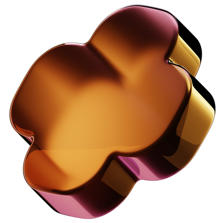 Rounded Plus  3D Icon