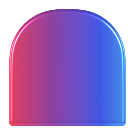 Rounded Rectangle  3D Icon